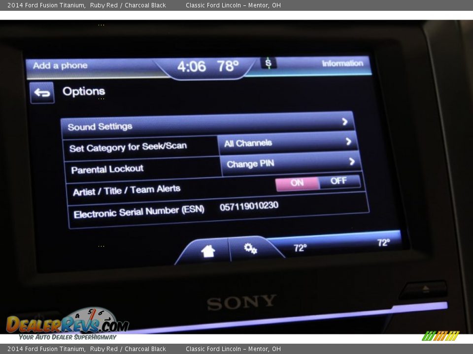 2014 Ford Fusion Titanium Ruby Red / Charcoal Black Photo #19