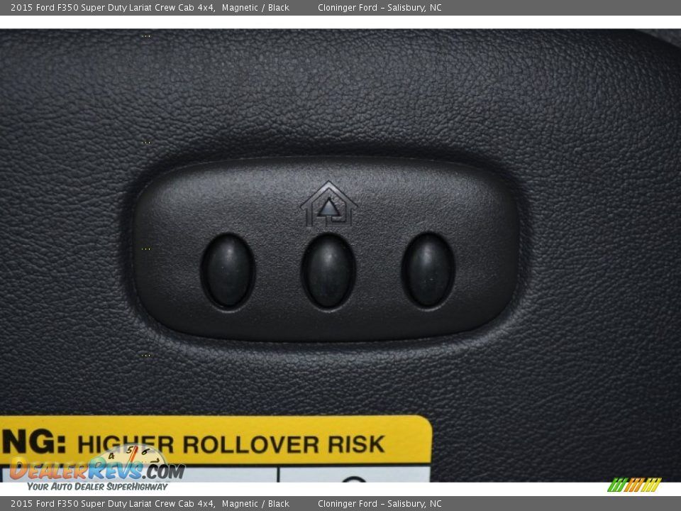 2015 Ford F350 Super Duty Lariat Crew Cab 4x4 Magnetic / Black Photo #21