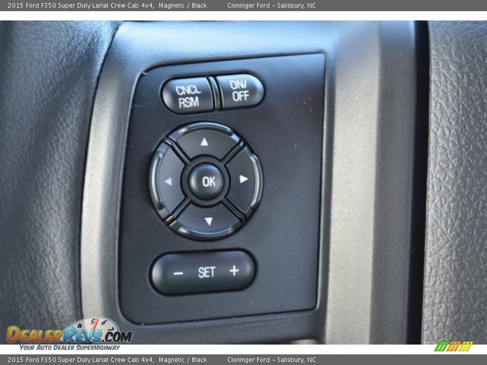 2015 Ford F350 Super Duty Lariat Crew Cab 4x4 Magnetic / Black Photo #22
