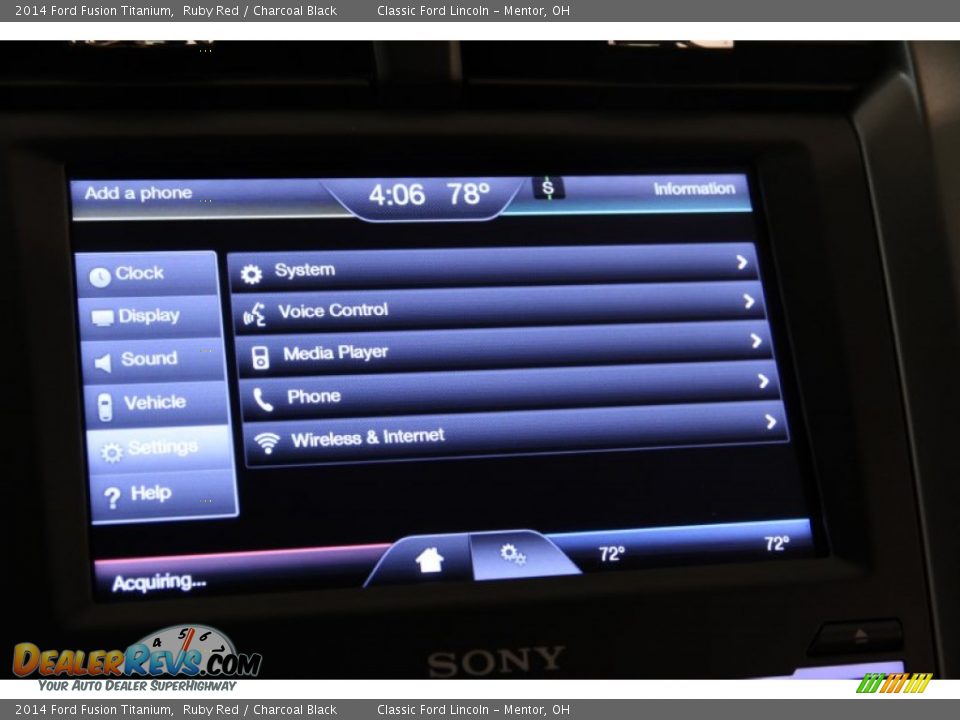 2014 Ford Fusion Titanium Ruby Red / Charcoal Black Photo #22