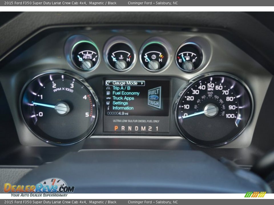 2015 Ford F350 Super Duty Lariat Crew Cab 4x4 Magnetic / Black Photo #24