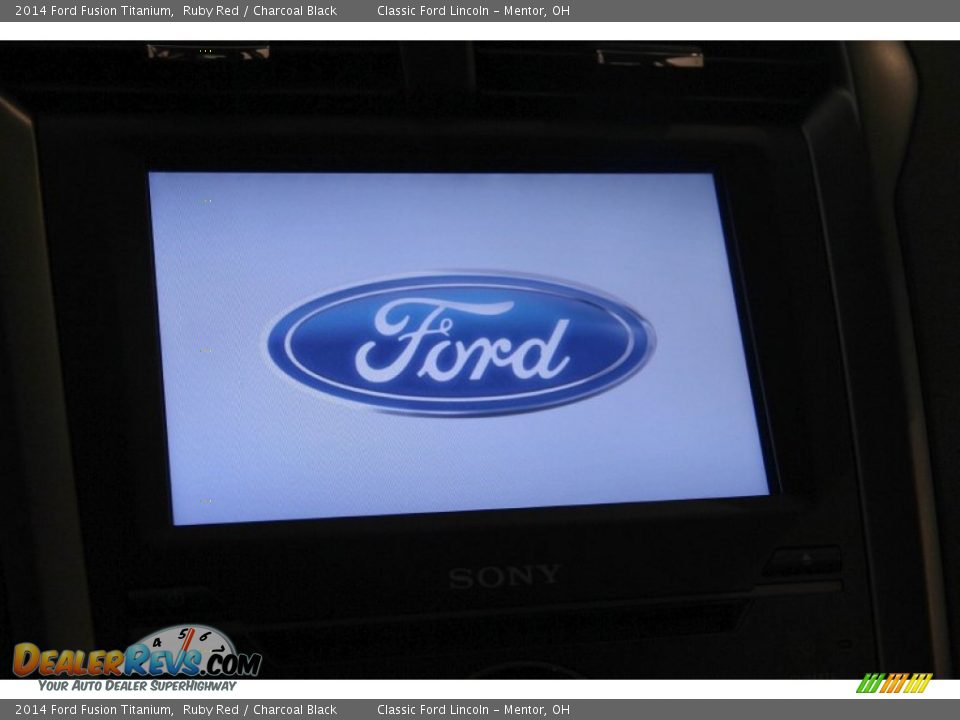 2014 Ford Fusion Titanium Ruby Red / Charcoal Black Photo #27
