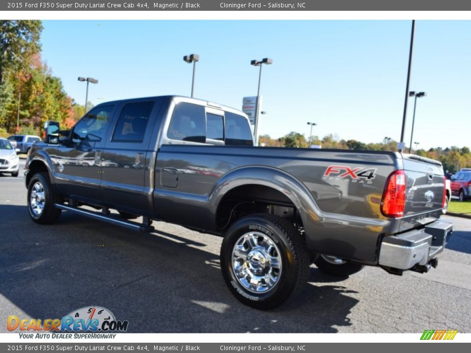 2015 Ford F350 Super Duty Lariat Crew Cab 4x4 Magnetic / Black Photo #28