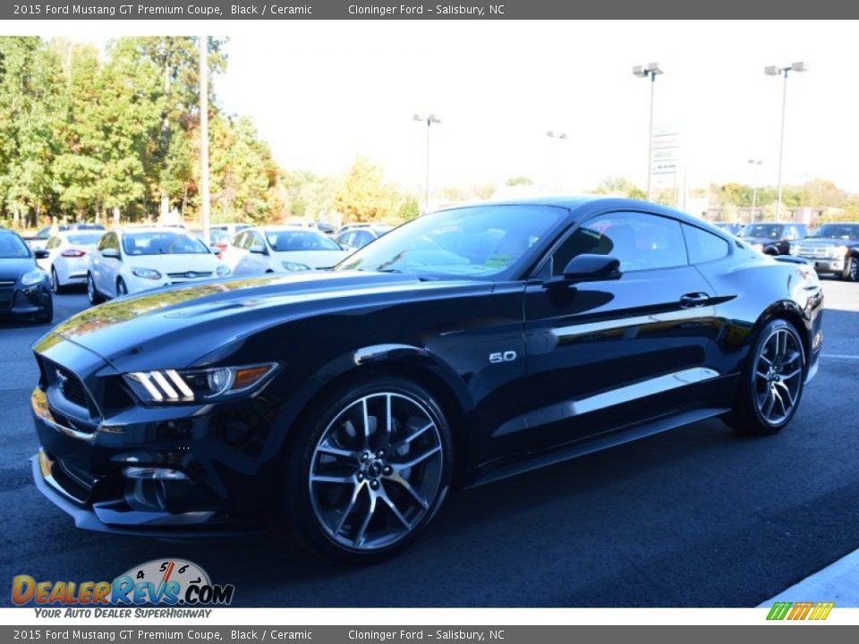 2015 Ford Mustang GT Premium Coupe Black / Ceramic Photo #3