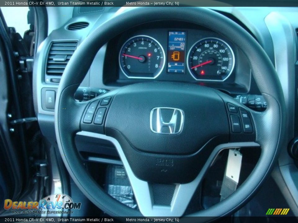 2011 Honda CR-V EX 4WD Urban Titanium Metallic / Black Photo #17
