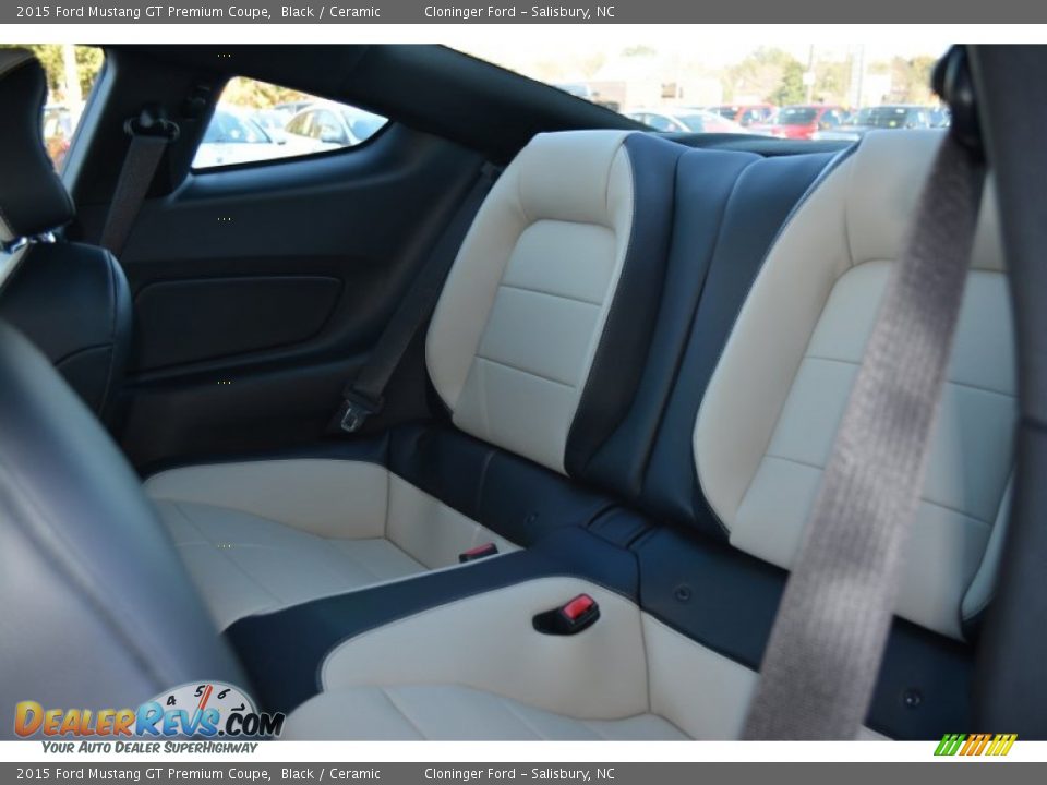 Rear Seat of 2015 Ford Mustang GT Premium Coupe Photo #9