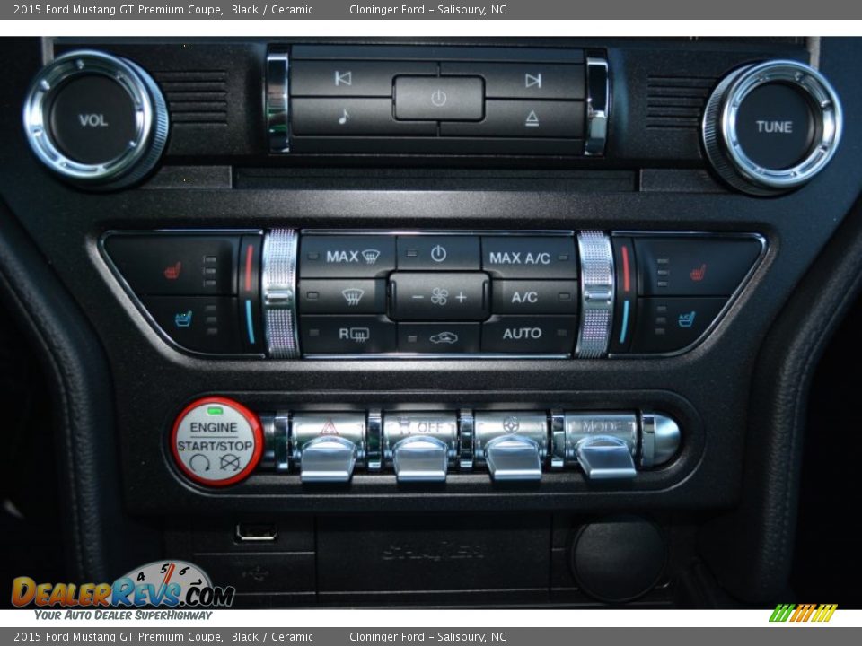 Controls of 2015 Ford Mustang GT Premium Coupe Photo #17