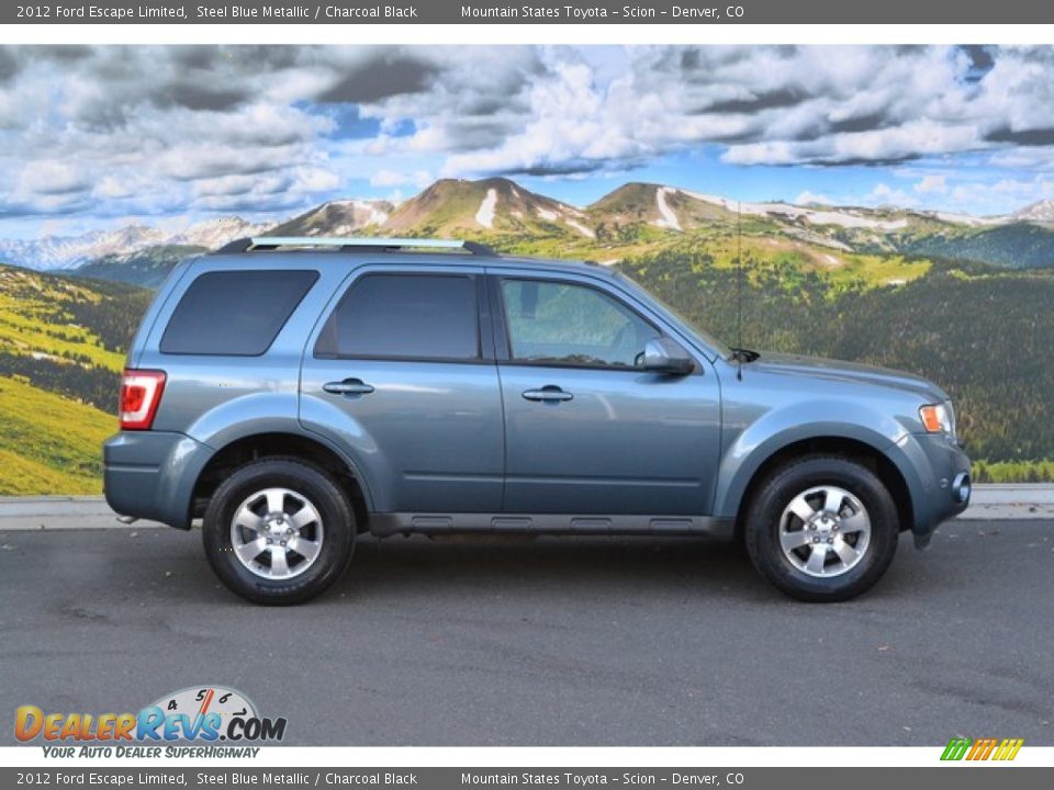 2012 Ford Escape Limited Steel Blue Metallic / Charcoal Black Photo #2