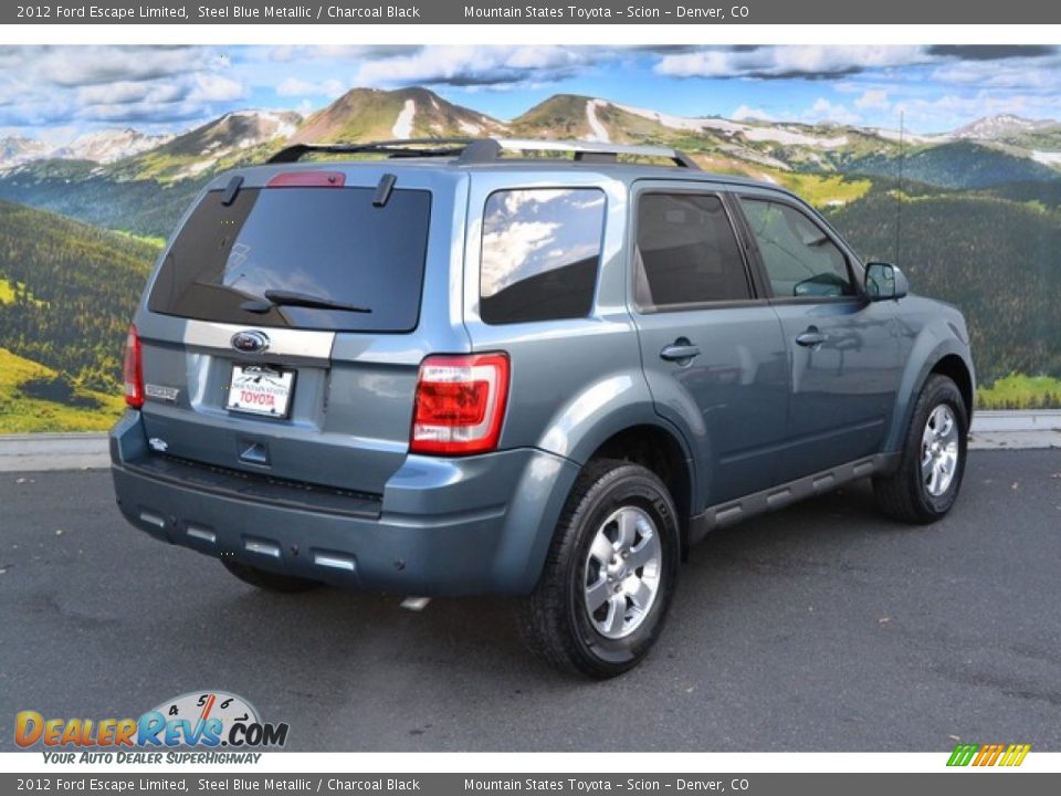 2012 Ford Escape Limited Steel Blue Metallic / Charcoal Black Photo #3