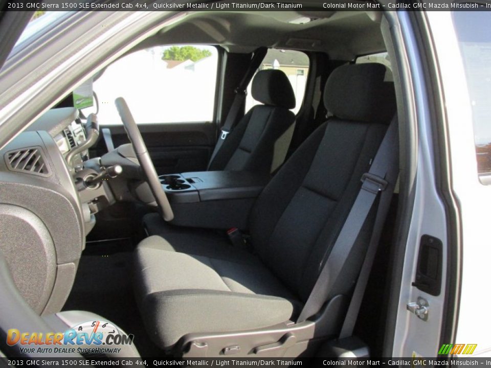 2013 GMC Sierra 1500 SLE Extended Cab 4x4 Quicksilver Metallic / Light Titanium/Dark Titanium Photo #14