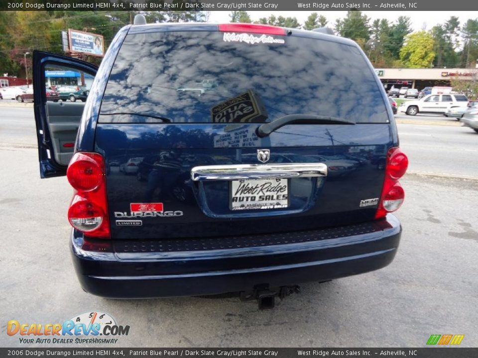 2006 Dodge Durango Limited HEMI 4x4 Patriot Blue Pearl / Dark Slate Gray/Light Slate Gray Photo #4