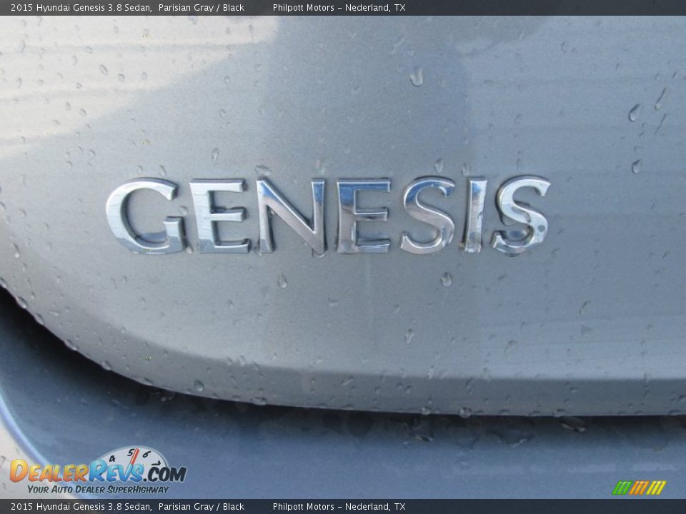 2015 Hyundai Genesis 3.8 Sedan Parisian Gray / Black Photo #14