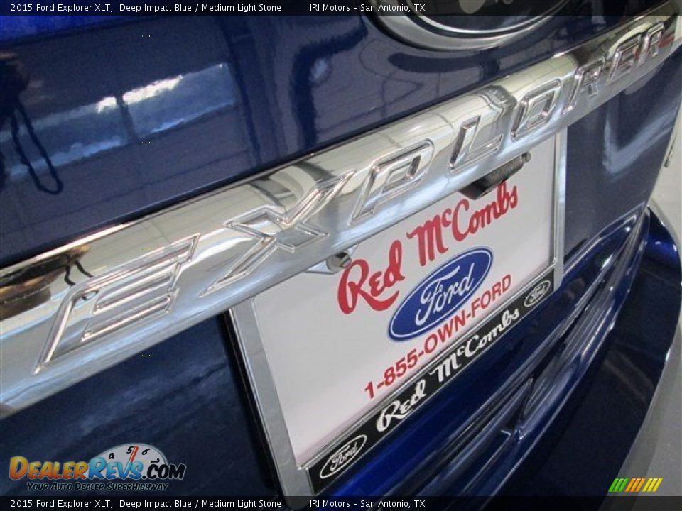 2015 Ford Explorer XLT Deep Impact Blue / Medium Light Stone Photo #6