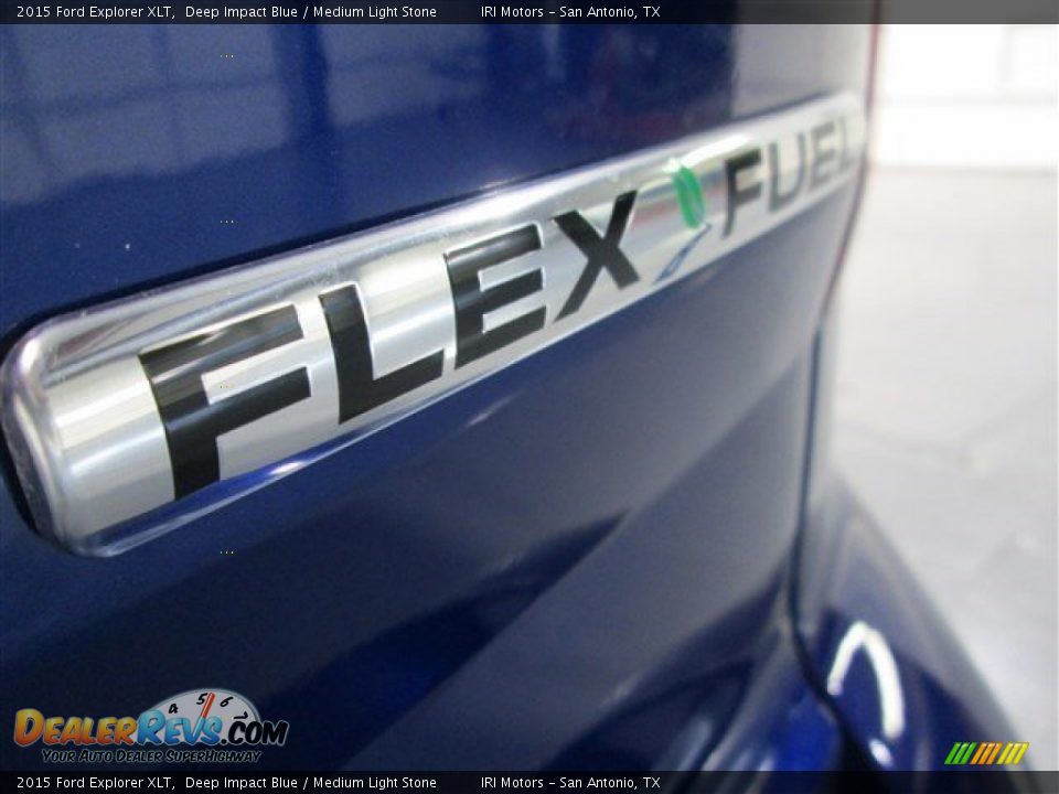 2015 Ford Explorer XLT Deep Impact Blue / Medium Light Stone Photo #8