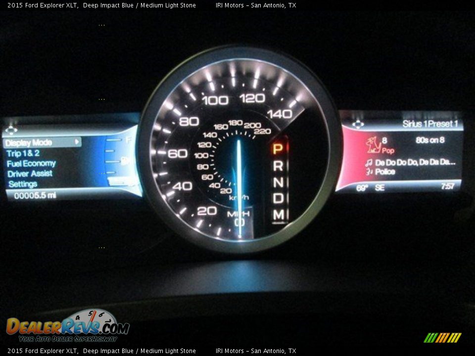 2015 Ford Explorer XLT Deep Impact Blue / Medium Light Stone Photo #20