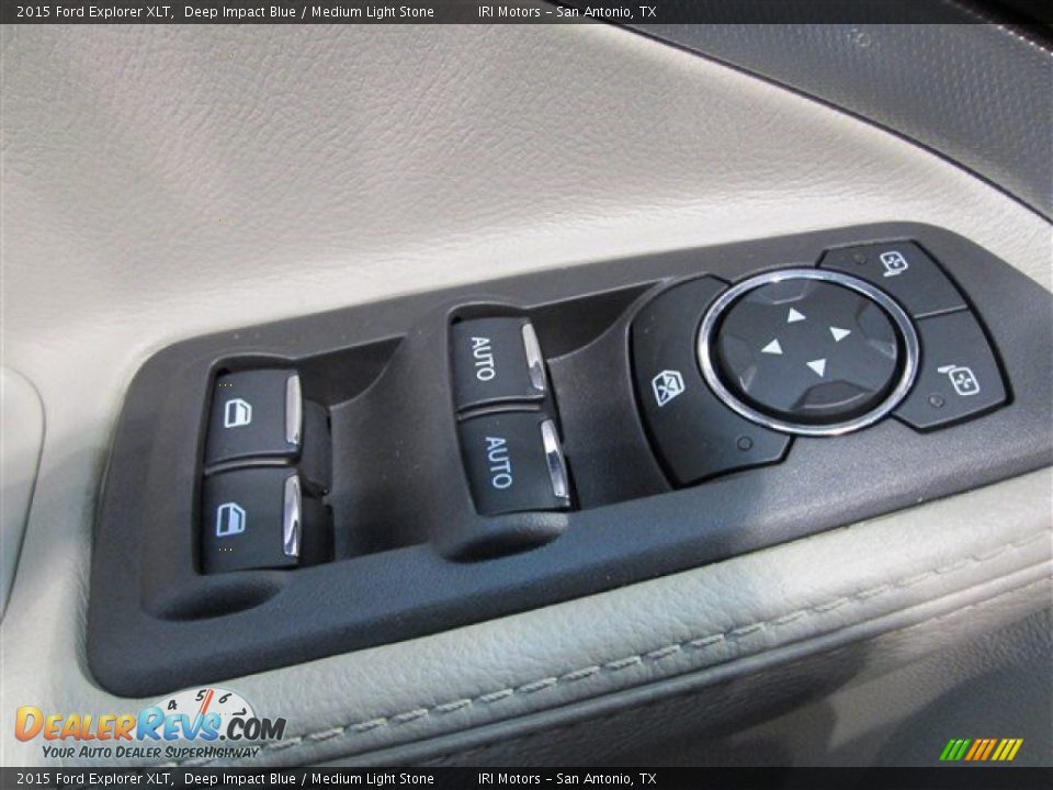 2015 Ford Explorer XLT Deep Impact Blue / Medium Light Stone Photo #22