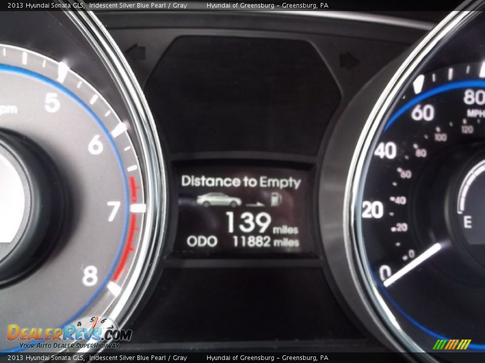 2013 Hyundai Sonata GLS Iridescent Silver Blue Pearl / Gray Photo #25