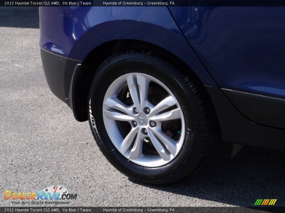 2013 Hyundai Tucson GLS AWD Iris Blue / Taupe Photo #3