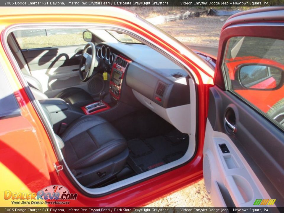 2006 Dodge Charger R/T Daytona Inferno Red Crystal Pearl / Dark Slate Gray/Light Graystone Photo #15