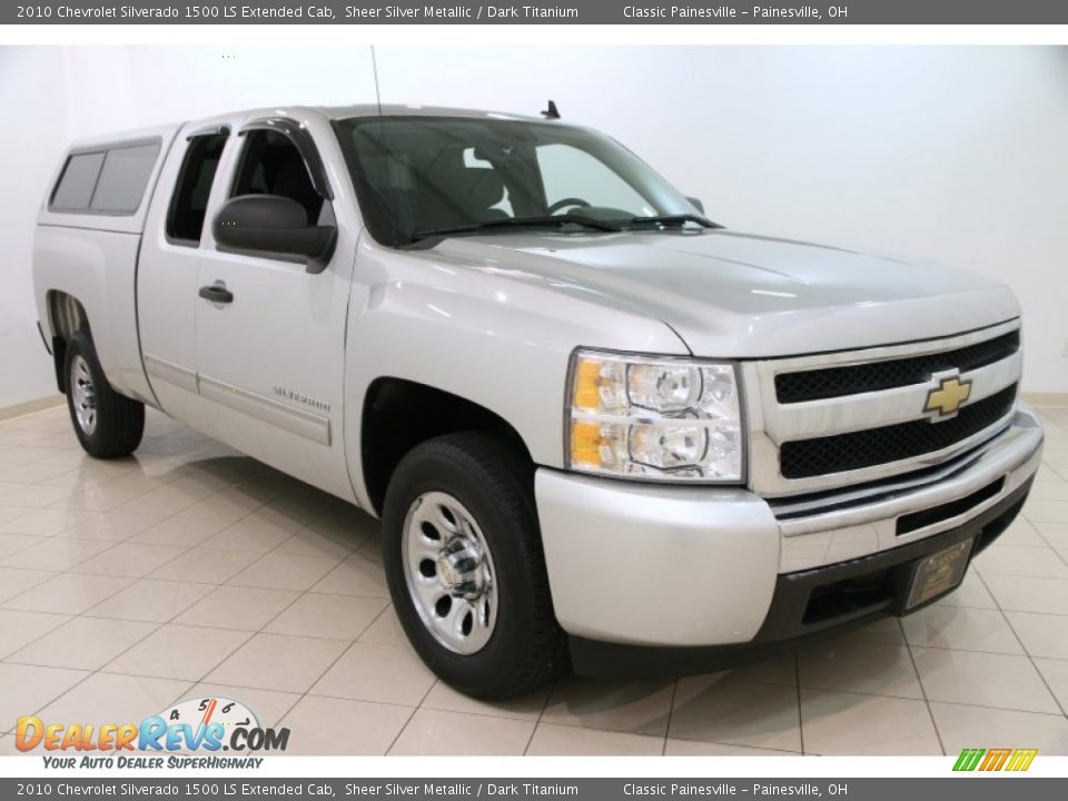 2010 Chevrolet Silverado 1500 LS Extended Cab Sheer Silver Metallic / Dark Titanium Photo #1