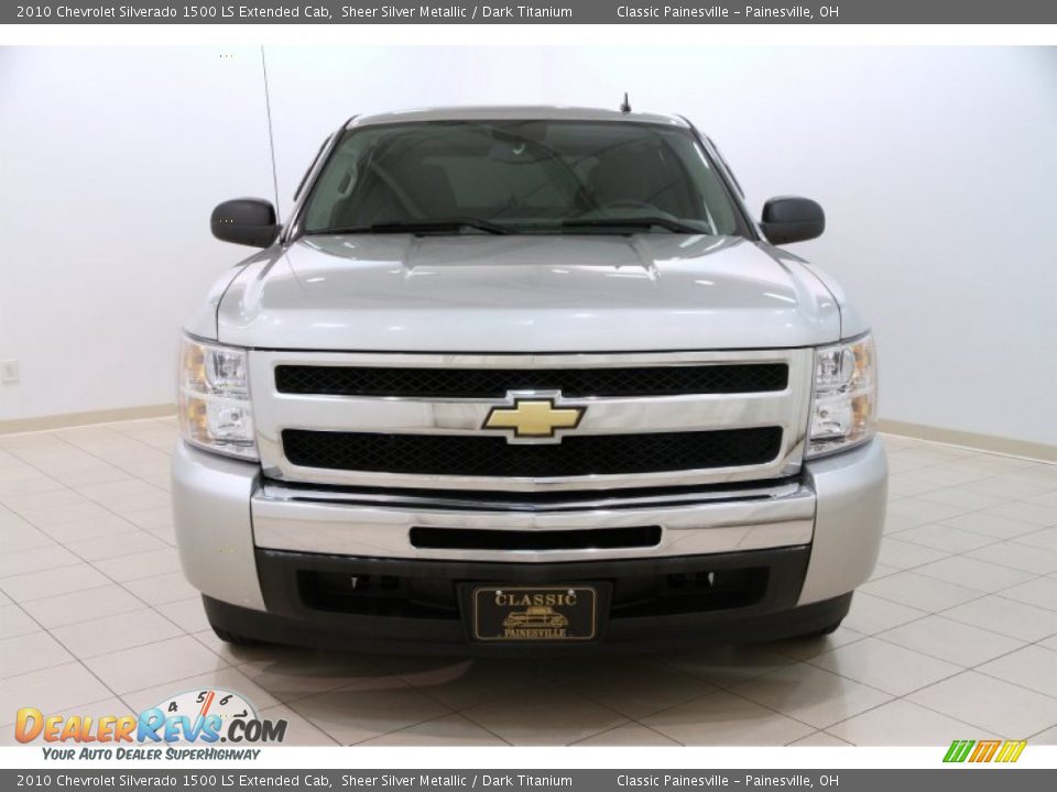 2010 Chevrolet Silverado 1500 LS Extended Cab Sheer Silver Metallic / Dark Titanium Photo #2