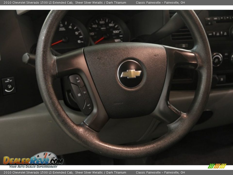 2010 Chevrolet Silverado 1500 LS Extended Cab Sheer Silver Metallic / Dark Titanium Photo #6