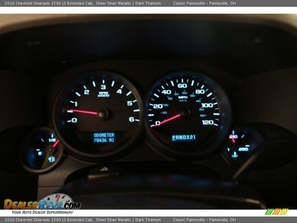 2010 Chevrolet Silverado 1500 LS Extended Cab Sheer Silver Metallic / Dark Titanium Photo #7