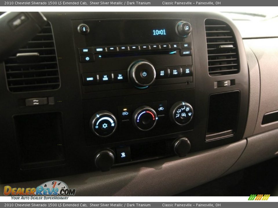 2010 Chevrolet Silverado 1500 LS Extended Cab Sheer Silver Metallic / Dark Titanium Photo #9