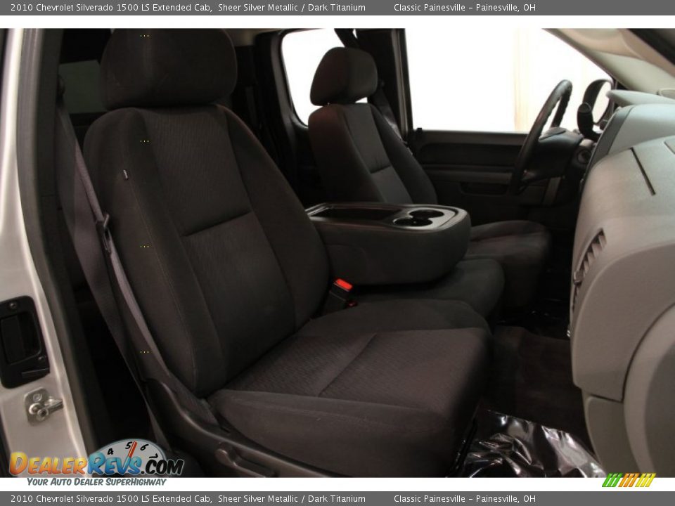 2010 Chevrolet Silverado 1500 LS Extended Cab Sheer Silver Metallic / Dark Titanium Photo #11