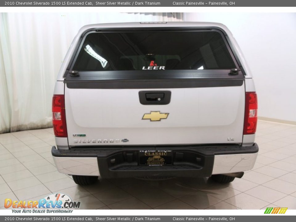 2010 Chevrolet Silverado 1500 LS Extended Cab Sheer Silver Metallic / Dark Titanium Photo #14