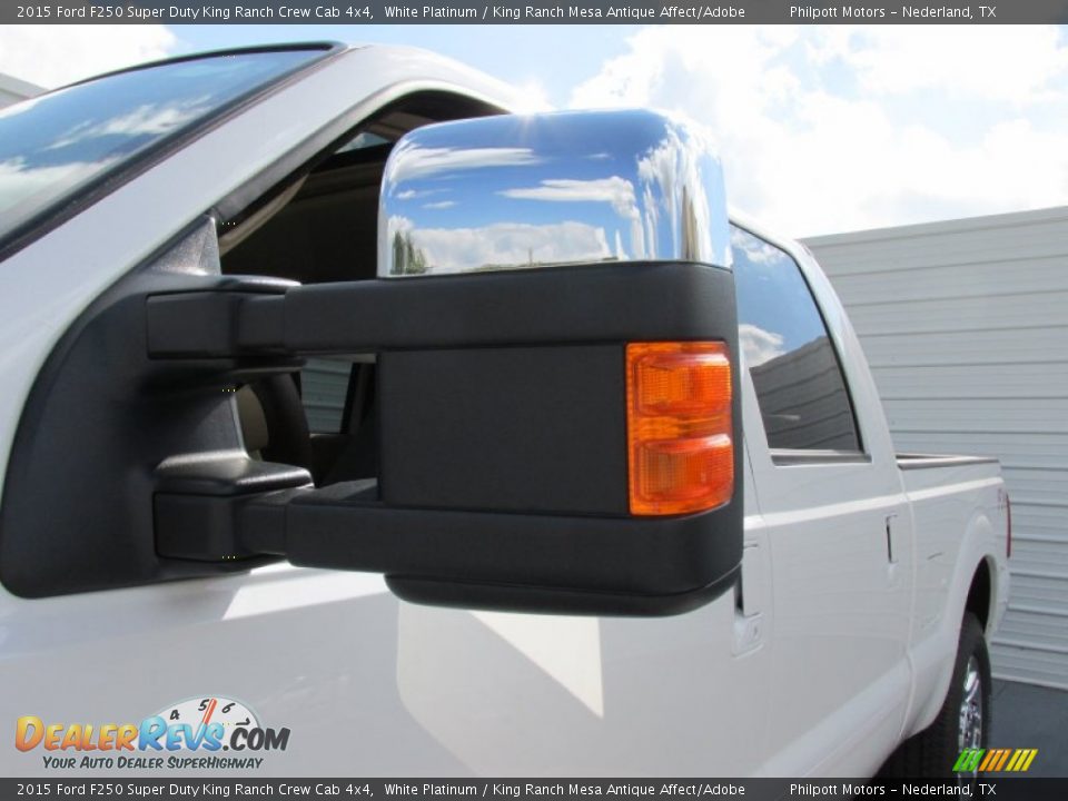 2015 Ford F250 Super Duty King Ranch Crew Cab 4x4 White Platinum / King Ranch Mesa Antique Affect/Adobe Photo #12