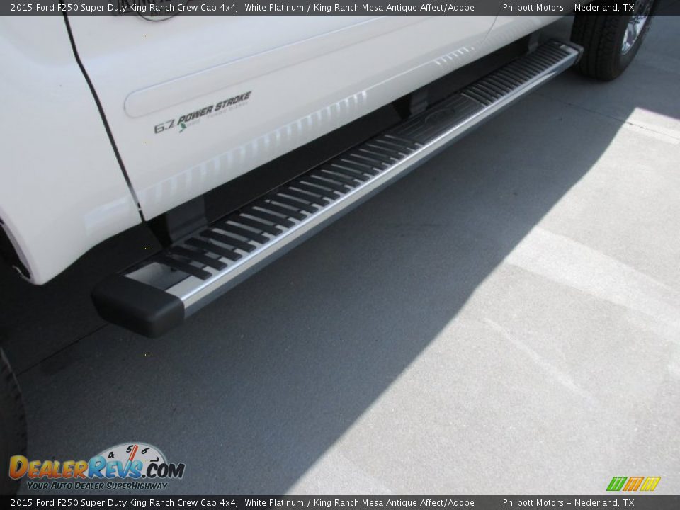 2015 Ford F250 Super Duty King Ranch Crew Cab 4x4 White Platinum / King Ranch Mesa Antique Affect/Adobe Photo #13
