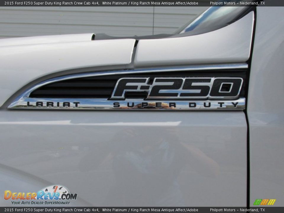 2015 Ford F250 Super Duty King Ranch Crew Cab 4x4 White Platinum / King Ranch Mesa Antique Affect/Adobe Photo #14