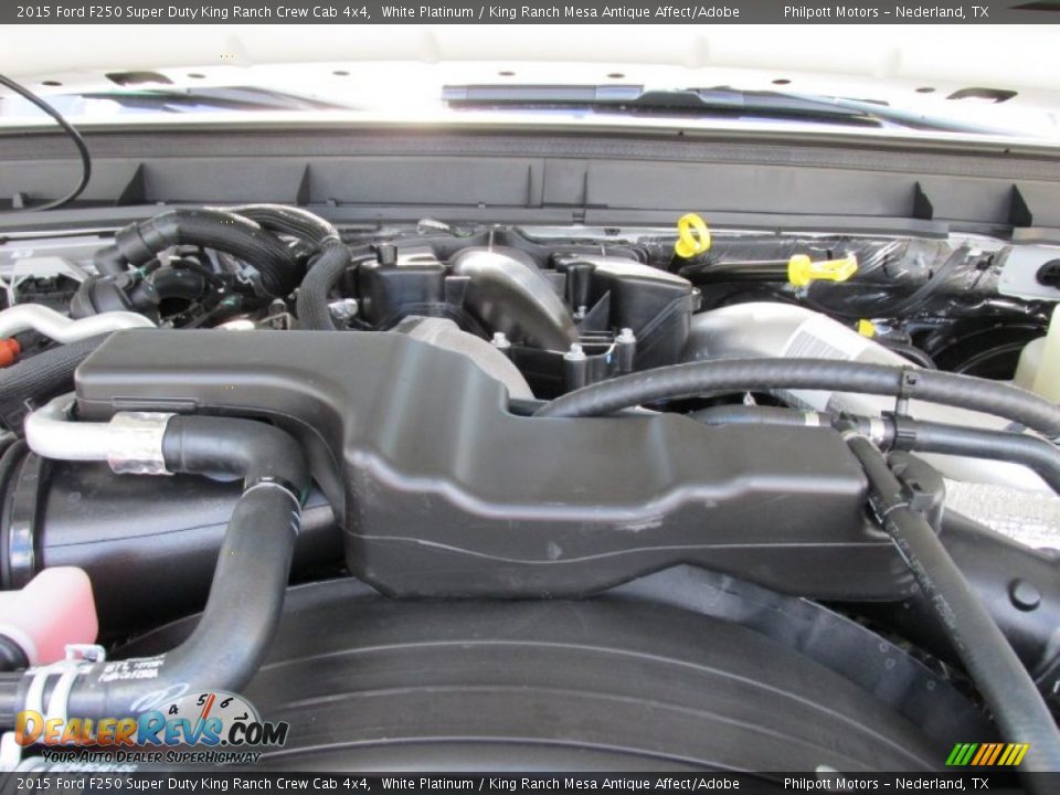 2015 Ford F250 Super Duty King Ranch Crew Cab 4x4 White Platinum / King Ranch Mesa Antique Affect/Adobe Photo #20