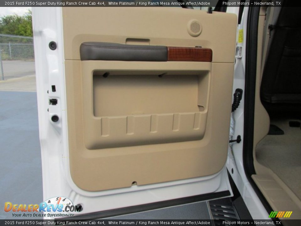 2015 Ford F250 Super Duty King Ranch Crew Cab 4x4 White Platinum / King Ranch Mesa Antique Affect/Adobe Photo #22