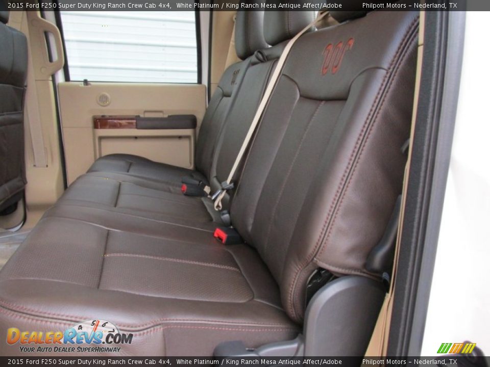 2015 Ford F250 Super Duty King Ranch Crew Cab 4x4 White Platinum / King Ranch Mesa Antique Affect/Adobe Photo #24