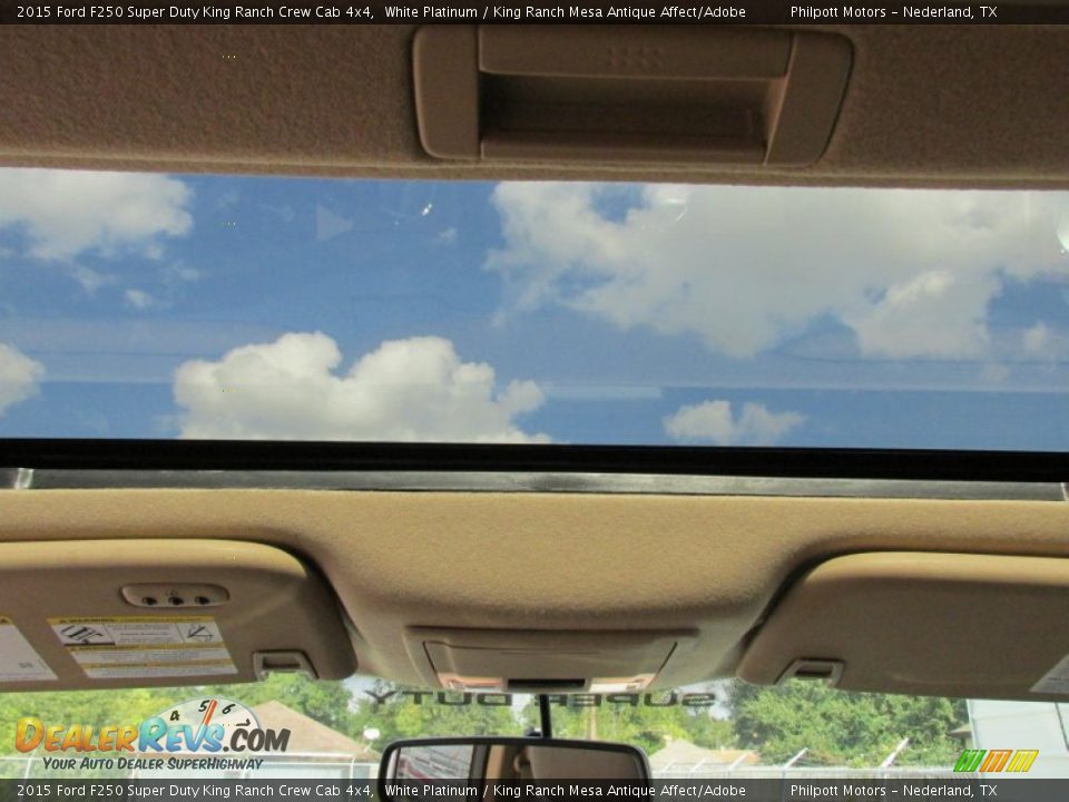2015 Ford F250 Super Duty King Ranch Crew Cab 4x4 White Platinum / King Ranch Mesa Antique Affect/Adobe Photo #30