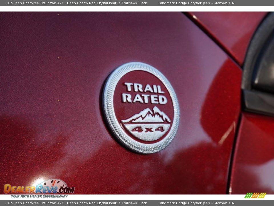 2015 Jeep Cherokee Trailhawk 4x4 Deep Cherry Red Crystal Pearl / Trailhawk Black Photo #6
