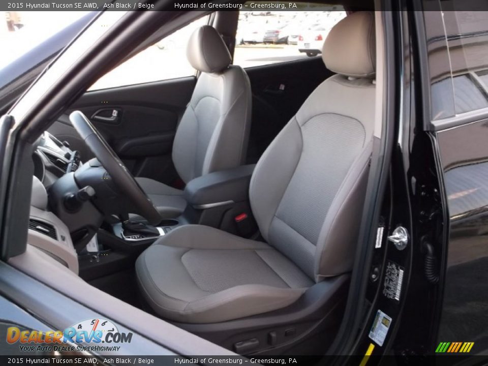 2015 Hyundai Tucson SE AWD Ash Black / Beige Photo #9