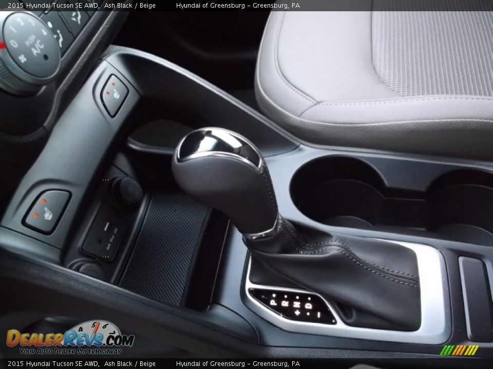 2015 Hyundai Tucson SE AWD Ash Black / Beige Photo #15