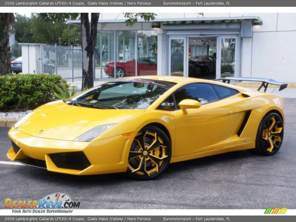 2009 Lamborghini Gallardo LP560-4 Coupe Giallo Halys (Yellow) / Nero Perseus Photo #1