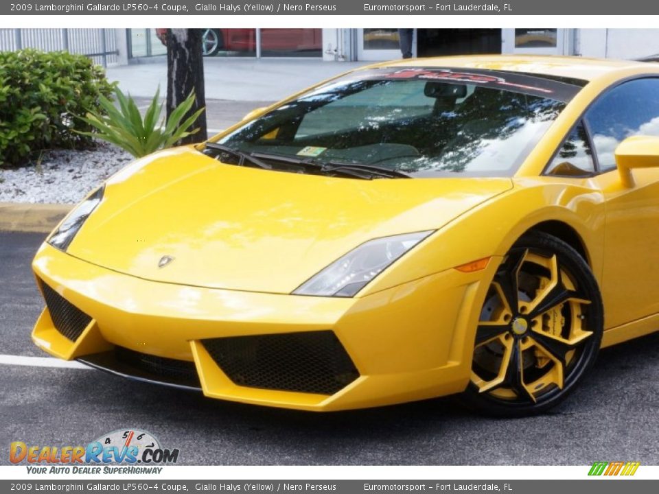 2009 Lamborghini Gallardo LP560-4 Coupe Giallo Halys (Yellow) / Nero Perseus Photo #2