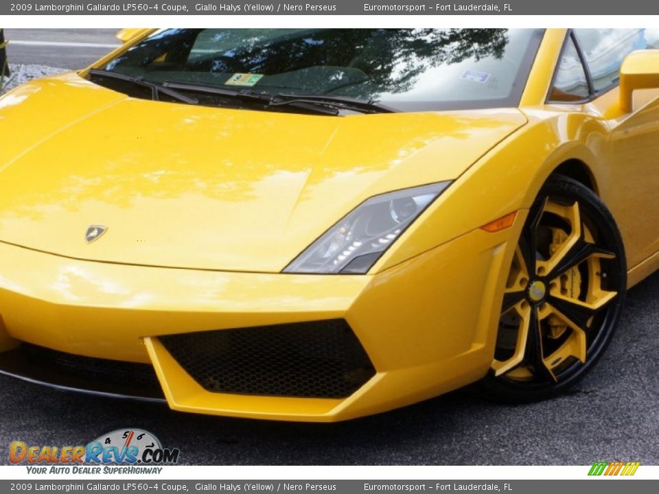 2009 Lamborghini Gallardo LP560-4 Coupe Giallo Halys (Yellow) / Nero Perseus Photo #4