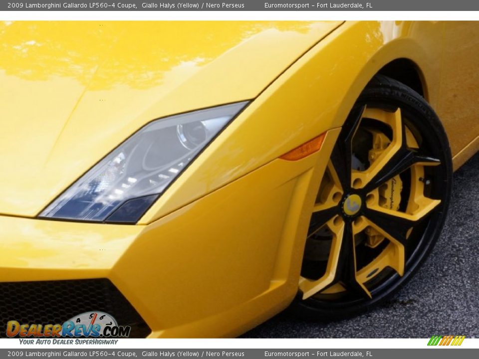 2009 Lamborghini Gallardo LP560-4 Coupe Giallo Halys (Yellow) / Nero Perseus Photo #6