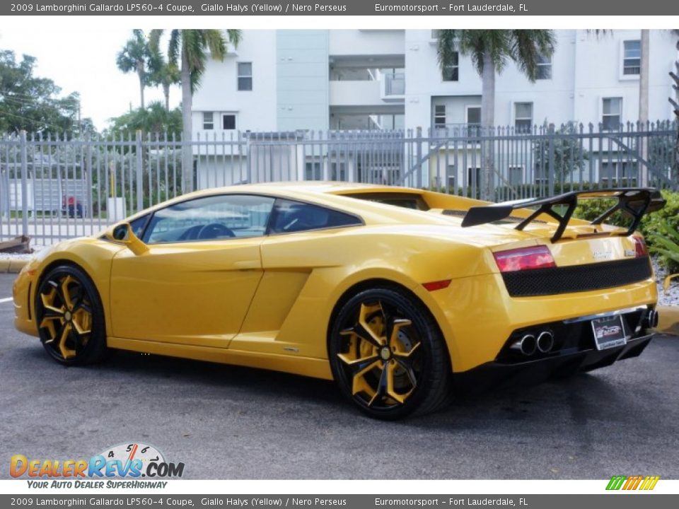 2009 Lamborghini Gallardo LP560-4 Coupe Giallo Halys (Yellow) / Nero Perseus Photo #8