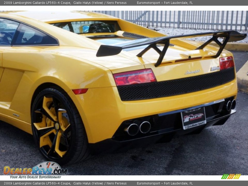 2009 Lamborghini Gallardo LP560-4 Coupe Giallo Halys (Yellow) / Nero Perseus Photo #9