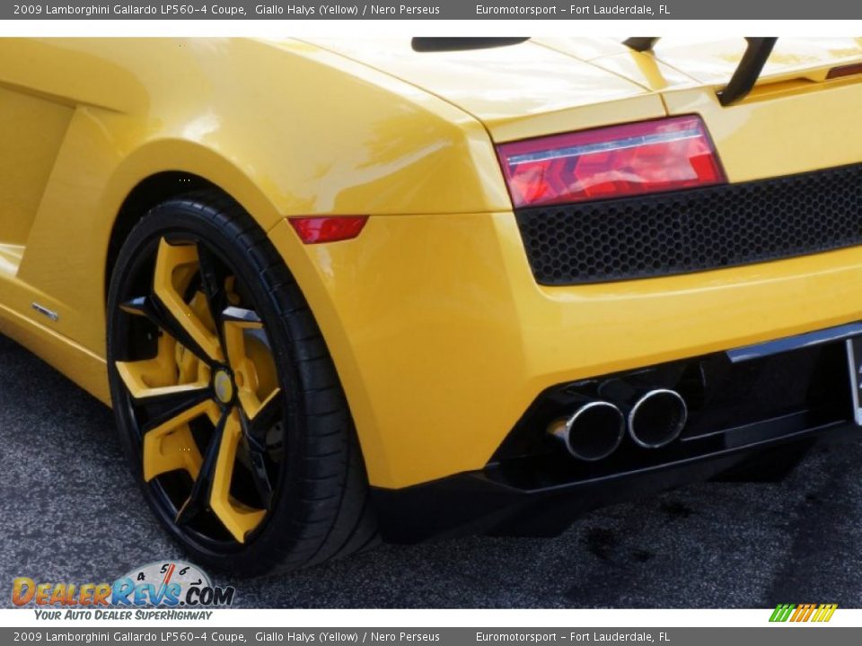 2009 Lamborghini Gallardo LP560-4 Coupe Giallo Halys (Yellow) / Nero Perseus Photo #10