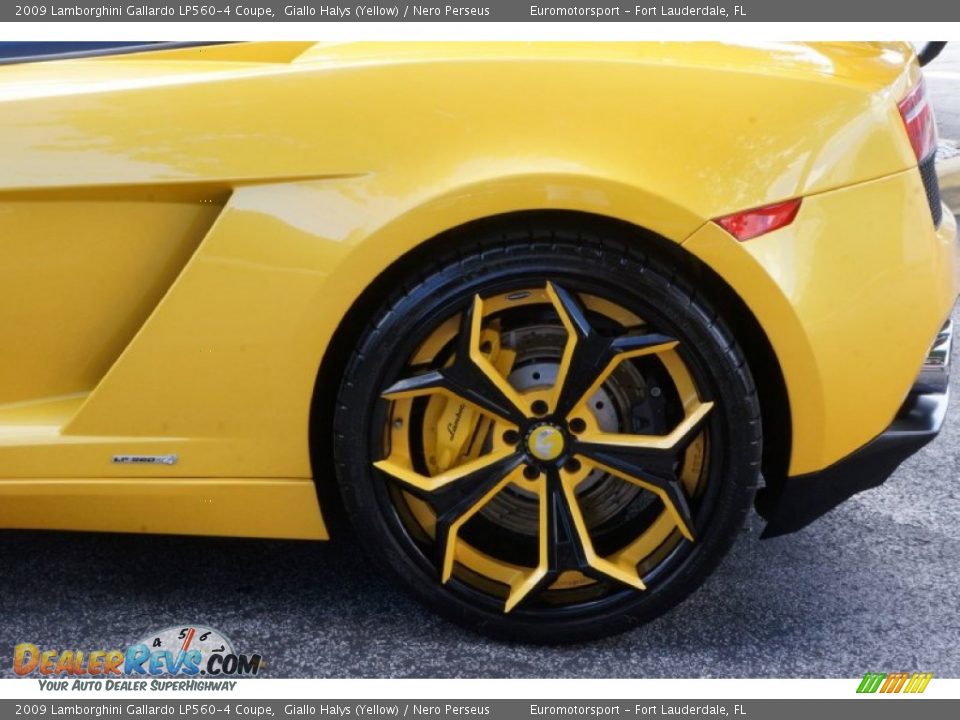 2009 Lamborghini Gallardo LP560-4 Coupe Giallo Halys (Yellow) / Nero Perseus Photo #13