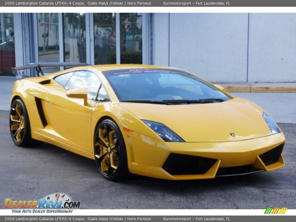 2009 Lamborghini Gallardo LP560-4 Coupe Giallo Halys (Yellow) / Nero Perseus Photo #18