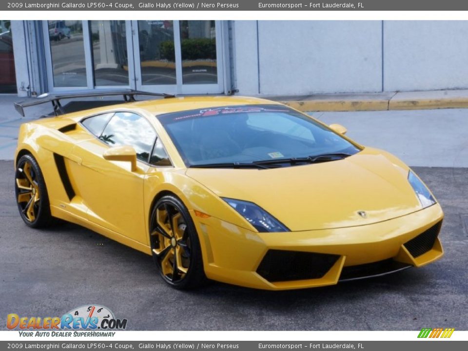 2009 Lamborghini Gallardo LP560-4 Coupe Giallo Halys (Yellow) / Nero Perseus Photo #19